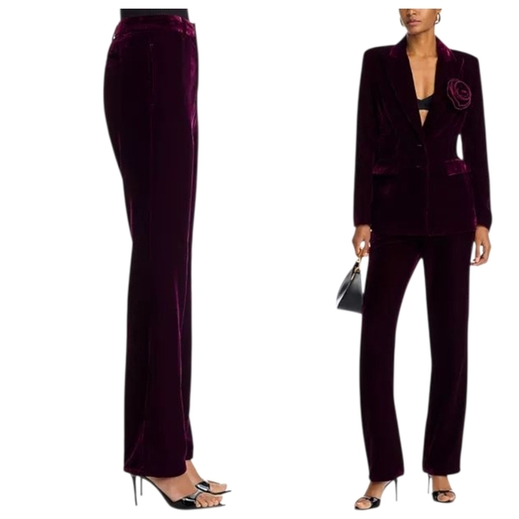 STEVE MADDEN Woman's Mercer Velvet Straight Leg Pants - Picture 2 of 11